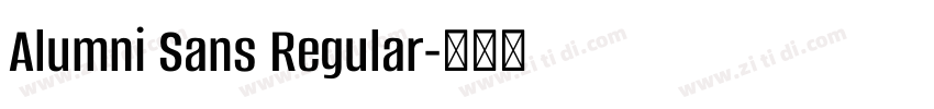 Alumni Sans Regular字体转换